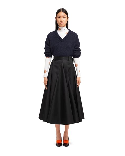 prada nylon gabardine skirt